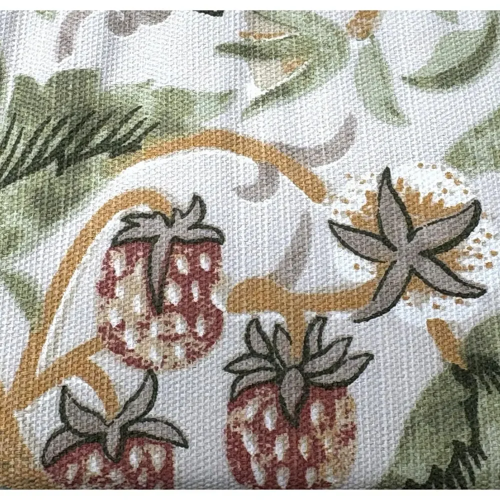 William Morris & Co Bird Strawberry Thief Shower Curtain Green Golden Yellow